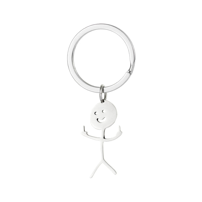 Wholesale Funny Graffiti Characters Stainless Steel Keychains JDC-KC-XinJun007