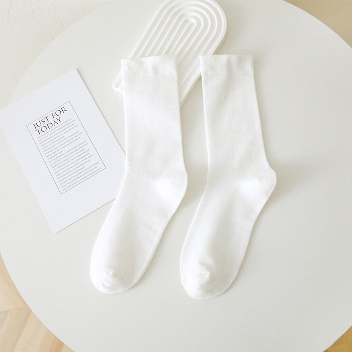 Wholesale Socks, mid tube socks, solid color pile socks, boneless socks