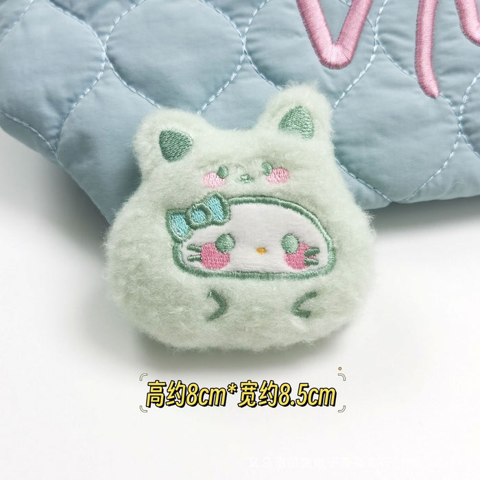 Wholesale Cartoon Bear Headgear Dharma Squeak Pendant Ball Kt Cute Plush Toy Brooch Accessorie