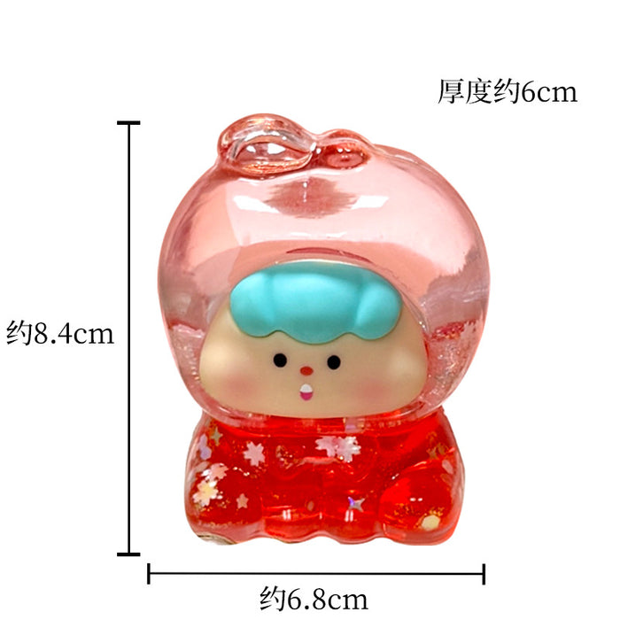 Wholesale Luminous Quicksand Fruit Girl Personalized Hand-made Desktop Ornaments Blind Box Blind Bag