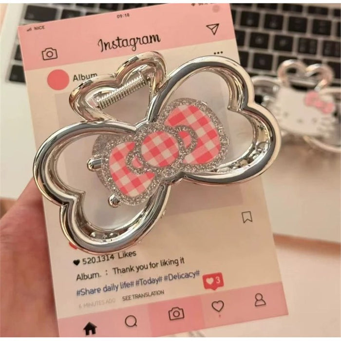 Wholesale Sparkling Cat Double-Sided Hair Clips