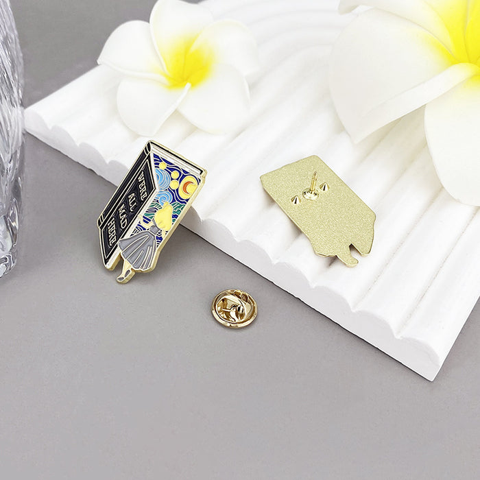 Wholesale Stylish Themed Cartoon Brooch Painted Zinc Alloy Enamel Pin Fashion Accessory MOQ≥2