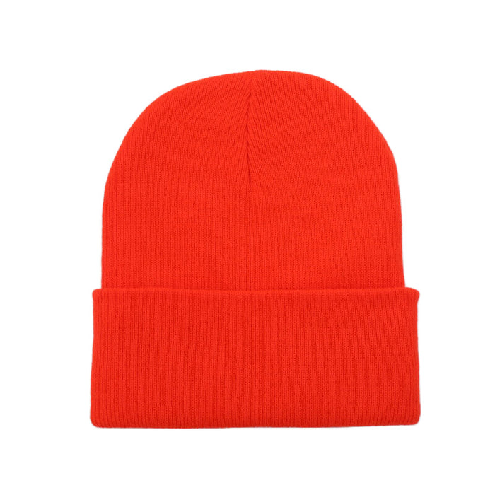 Wholesale Solid Color Acrylic Knitted Beanie JDC-FH-Kamie008