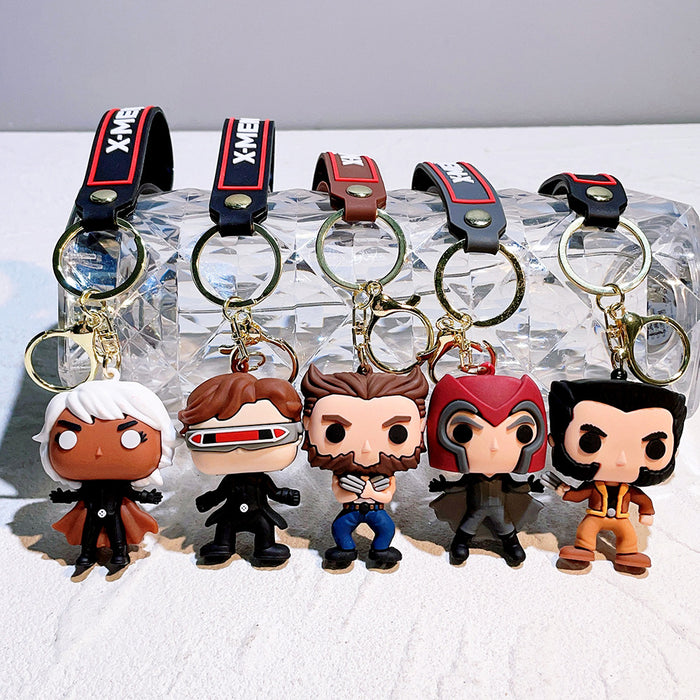 Wholesale Hero Cartoon Bag Pendant Car Keychain