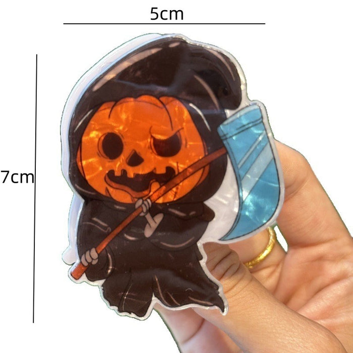Wholesale Personalized pumpkin ghost claw clip creative ghost axe shark clip dark style  party ponytail clip headdress
