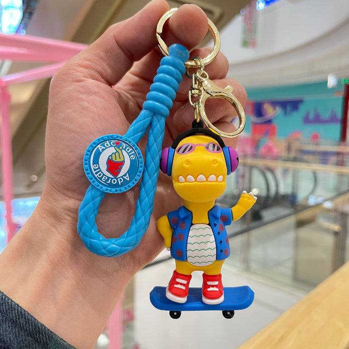 Wholesale Cartoon Creative Soft Rubber Keychain Bag Pendant Car Hanging Decoration Exquisite Cute Doll