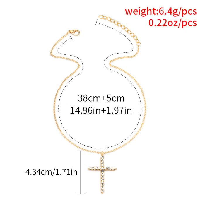 Wholesale Pendant Cross Necklace Women's Fashion New Fashion Pendant Accessories