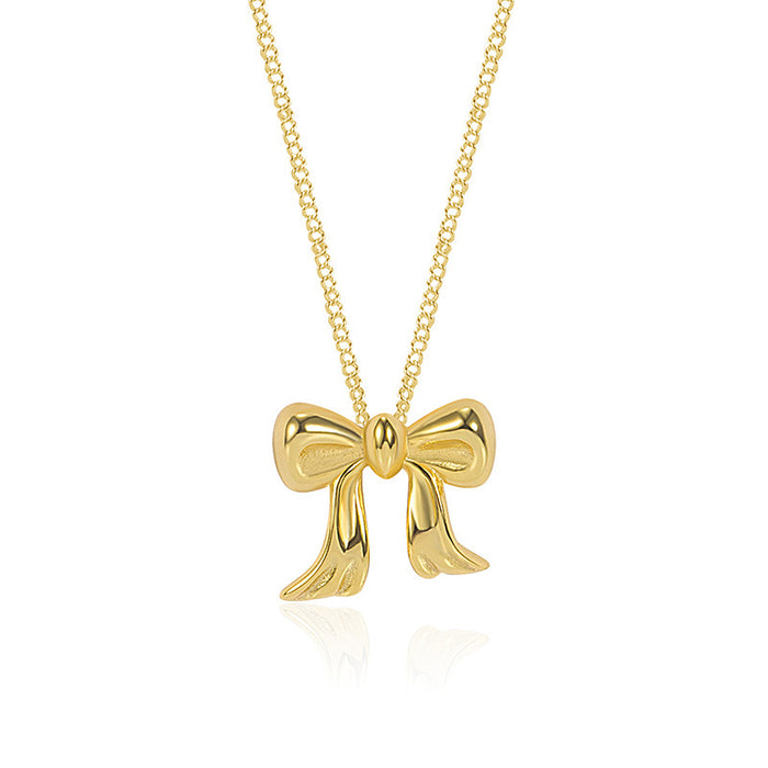 Wholesale Light Luxury Bow Necklaces JDC-NE-Jif058