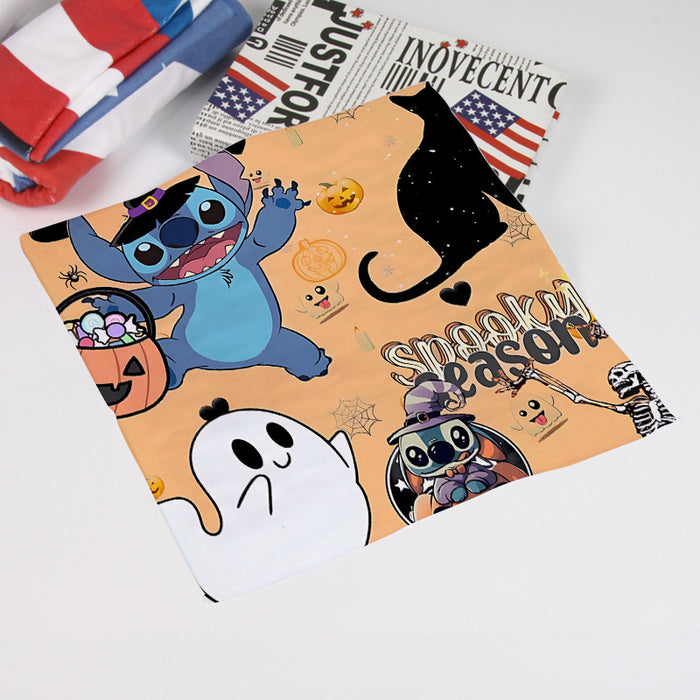 Wholesale Halloween Little Monster Stitch Cartoon Surrounding Multi-picture Anime Square Handkerchief Small Handkerchief Portable Handkerchief Towel Sweat Towel JDC-TW-Hual001