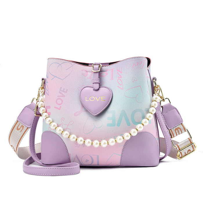 Wholesale Valentine's Day PU Large Capacity Shoulder Bag JDC-SD-Dasong004