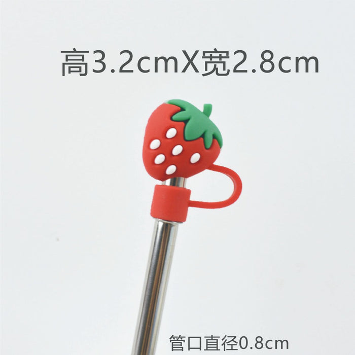 Wholesale 8mm Large Diameter Straw Cap Dropping PVC Straw Dust Cap Universal Straw Dust Stopper