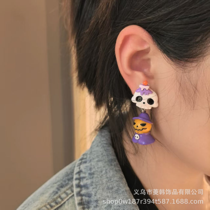 Wholesale  cute cartoon ghost pumpkin earrings