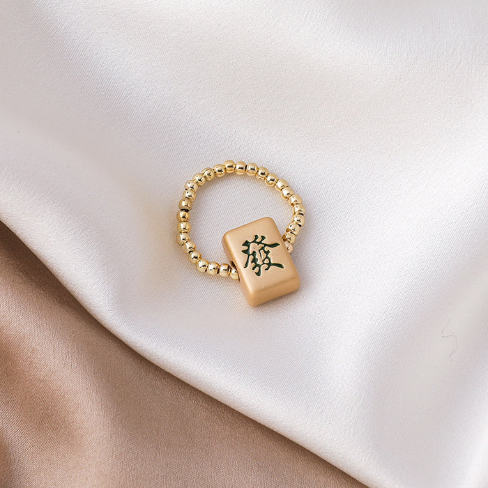 Wholesale Versatile lucky ring with niche design