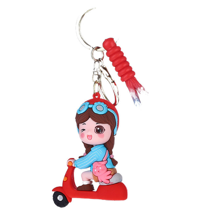 Wholesale Creative cartoon cute keychain, car keychain, fashionable bag pendant