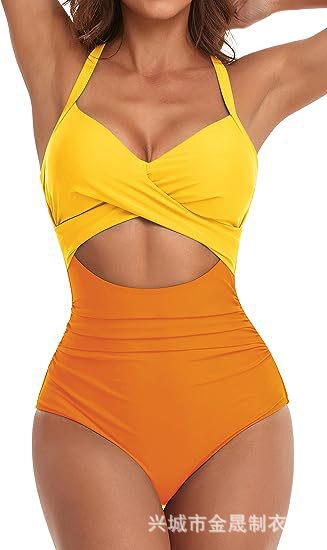 Wholesale Jumpsuit sexy women's swimsuit backless tight cross tie bikini