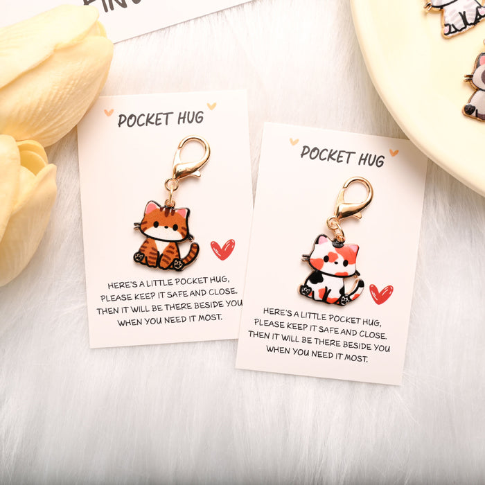 Wholesale Cute and able cartoon cat keychains