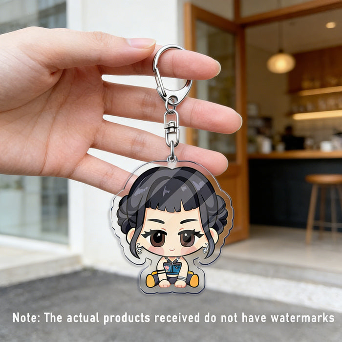 Wholesale 10 PCS Kpop Cute Cartoon Character Acrylic Keychain
