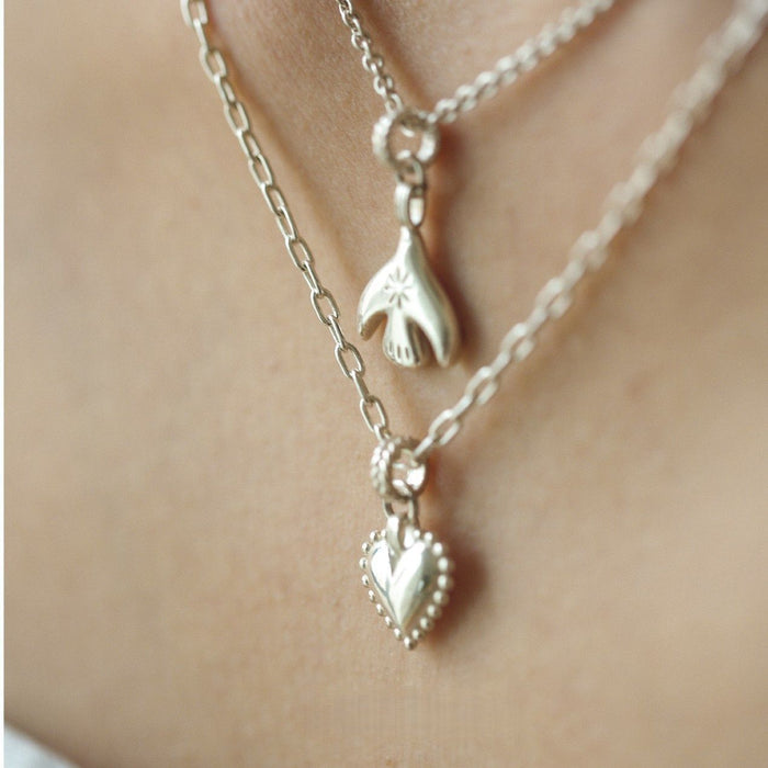 Wholesale Bird and Heart Necklace for Women Collarbone Chain