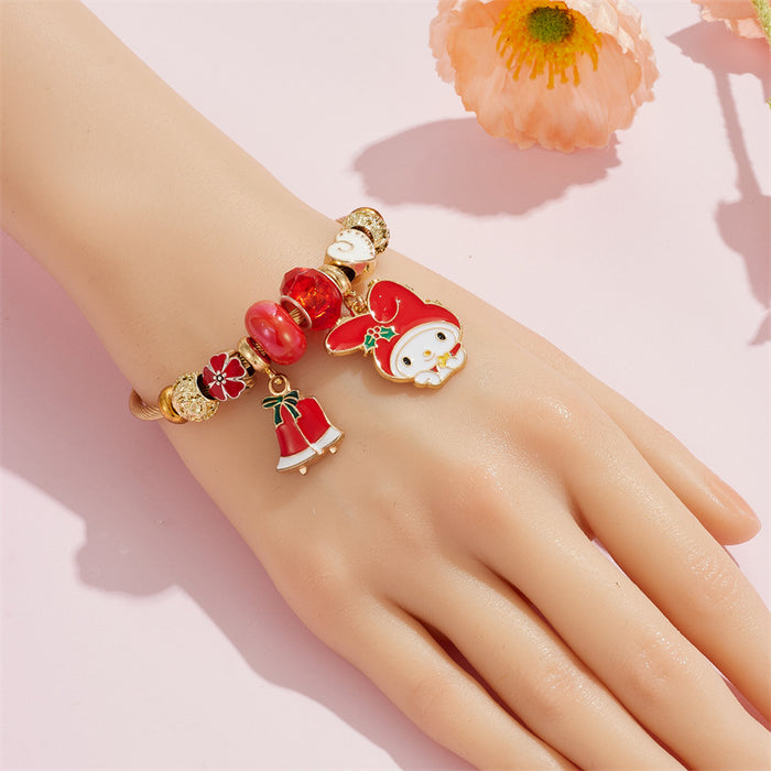 Wholesale Christmas series of cute cartoon-themed stainless steel bracelets