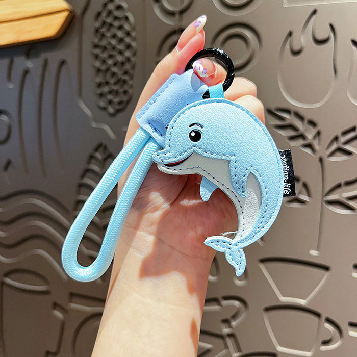 Wholesale Marine Animal Leather Keychain
