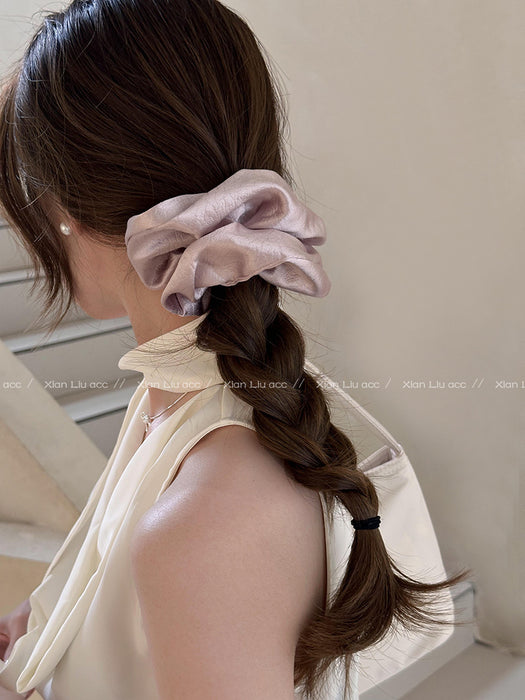 Wholesale Satin headband, new high-end hair tie, ponytail tie, headband, rubber band headband, floral hair accessory