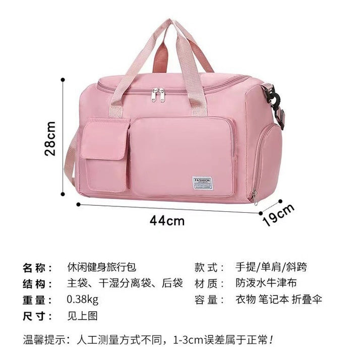 Wholesale Cartoon Printed Fitness Bag with Shoe Storage Large Capacity Duffel Bag Sports Portable Shoulder Bag Travel Bag