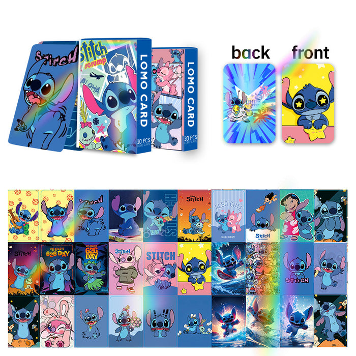 Wholesale 60pcs Laser flash card double-sided LOMO card anime peripheral boxed color printing collection card greeting card