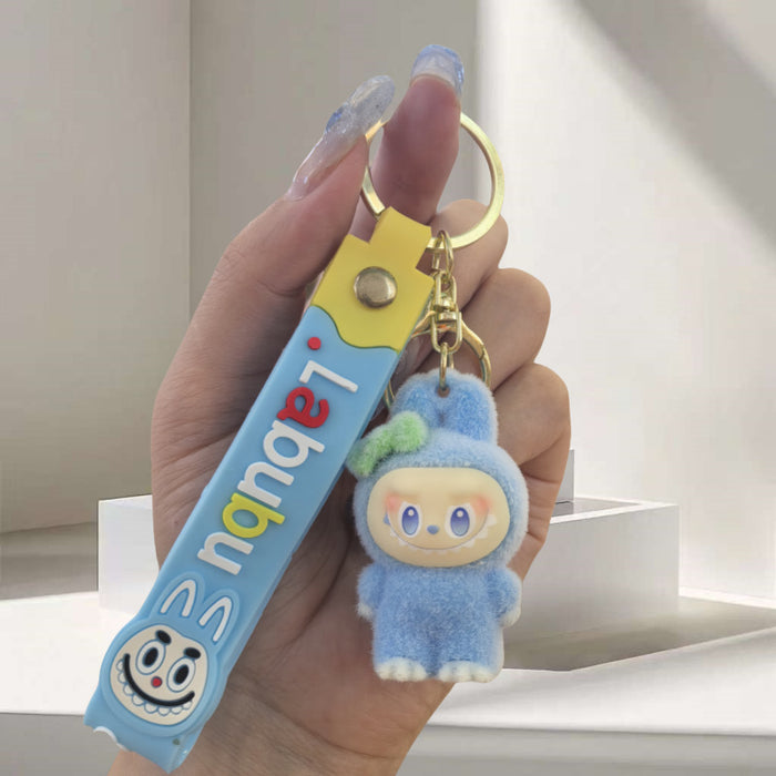 Wholesale Creative and cute cartoon flocked doll keychain