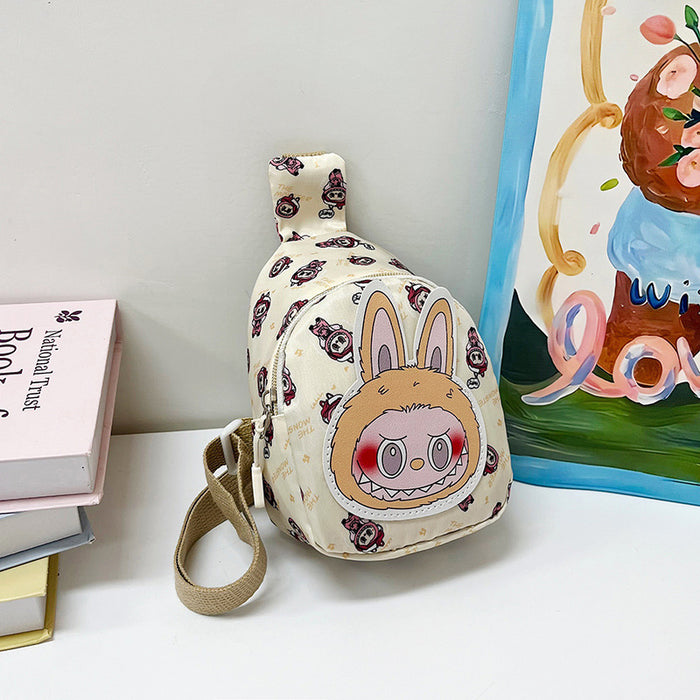 Wholesale Children' s cute cartoon chest bag crossbody bag casual backpack travel small breast bag