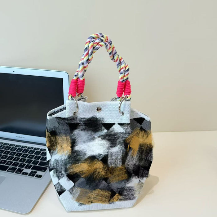 Wholesale Cartoon knitted bag large capacity vegetable basket