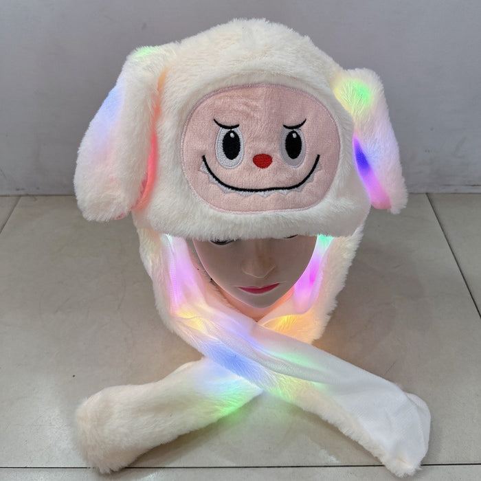 Wholesale Moving hat with light plush airbag hat that moves when you pinch the ears