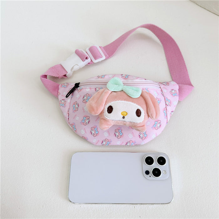 Wholesale Cartoon Children' s Waist Bag Kindergarten Backpack Children' s Baby Crossbody Bag Boys and Girls Shoulder Bag Cross-Border Lightweight Waterproof
