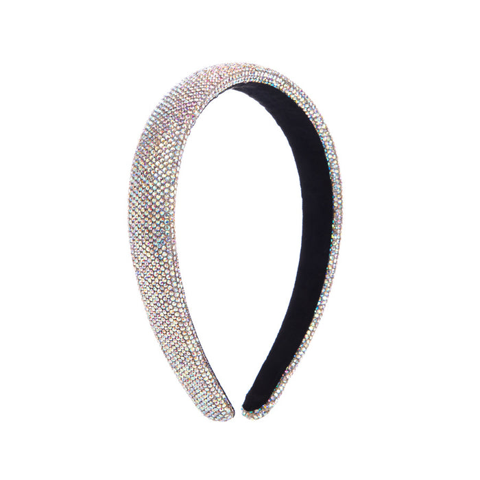 Wholesale Simple Rainbow Full Diamond Headband JDC-HD-HM021