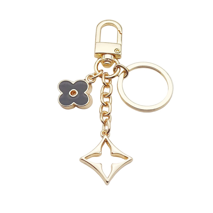 Wholesale Four-leaf clover bag charm metal keychain