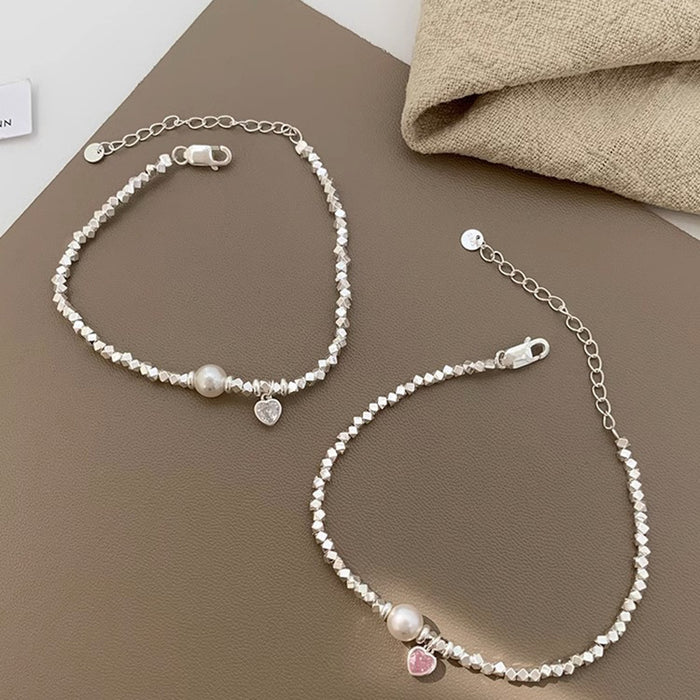 Wholesale Love Zircon Pearl Bracelet Heavy Industry Versatile High End Jewelry