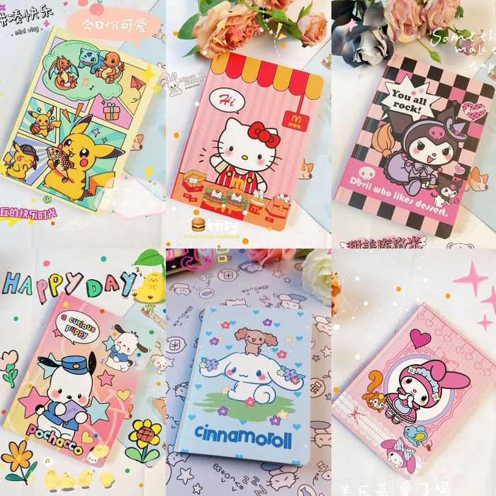Wholesale 5pcs Coloring Page Hard Shell  Notebook Office Notepad Cartoon Hand Ledger Student Diary