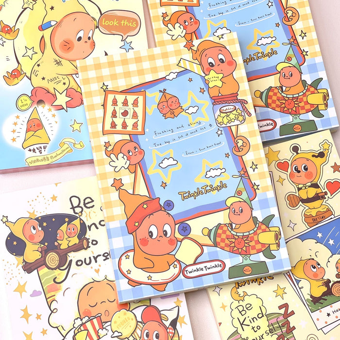 Wholesale Star Character Anime A5 Notebook Stylish Kawaii Journal with Colorful Pages