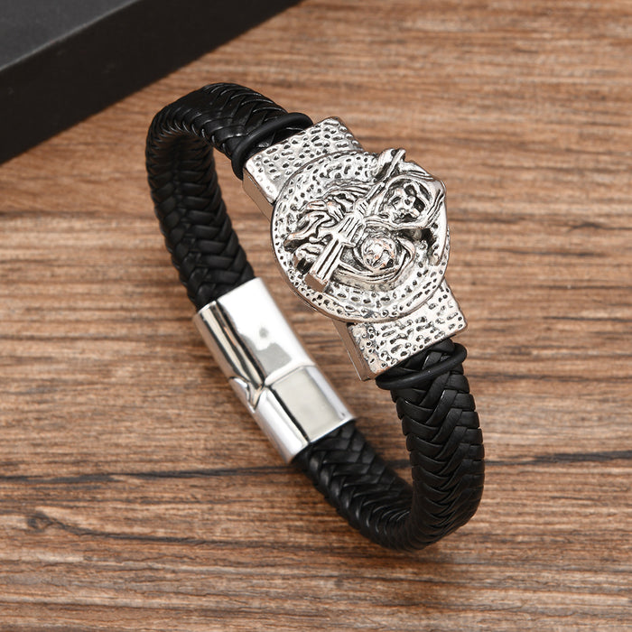 Wholesale Vintage Eagle Spreading Wings Stainless Steel Bracelet Handmade Fashion Accessory