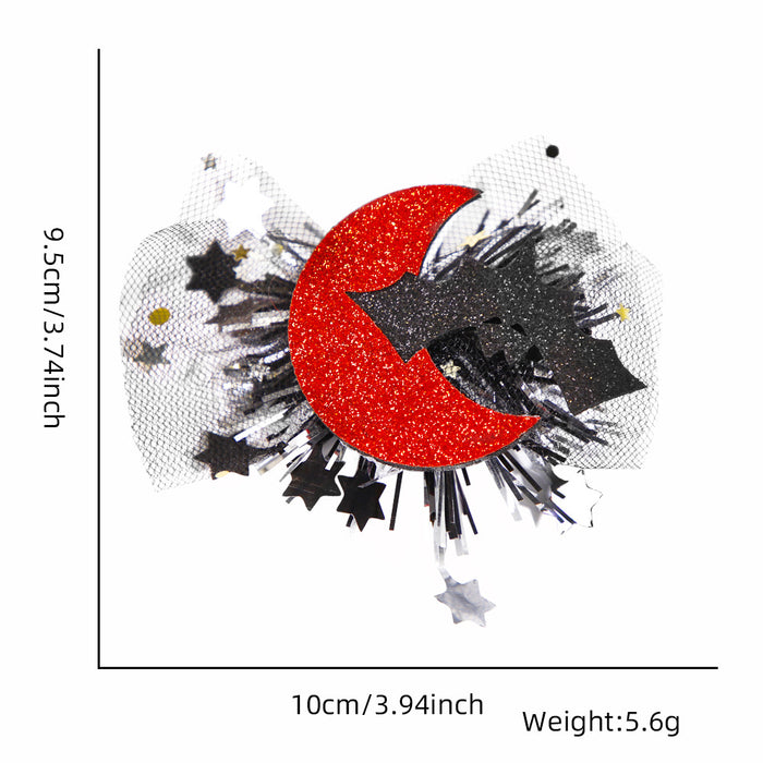 Wholesale Halloween Cross-border New  Hairpin Headwear Children' s Party Decoration  Pumpkin Veil Jewelry Dress Up Decorations