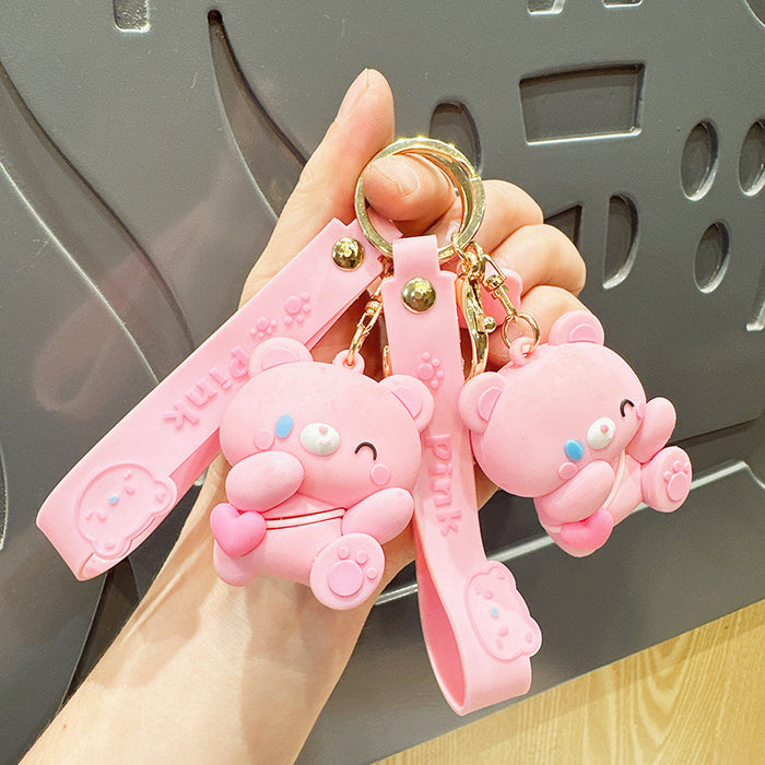 Wholesale Bear keychain, keychain, pendant, doll accessory, small gift, doll car, bag, wholesale, doll hanging accessory