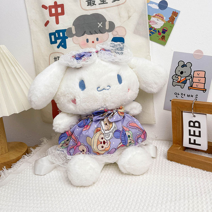 Wholesale Plush bag for boys and girls, double shoulder kindergarten children's book bag, cute gift