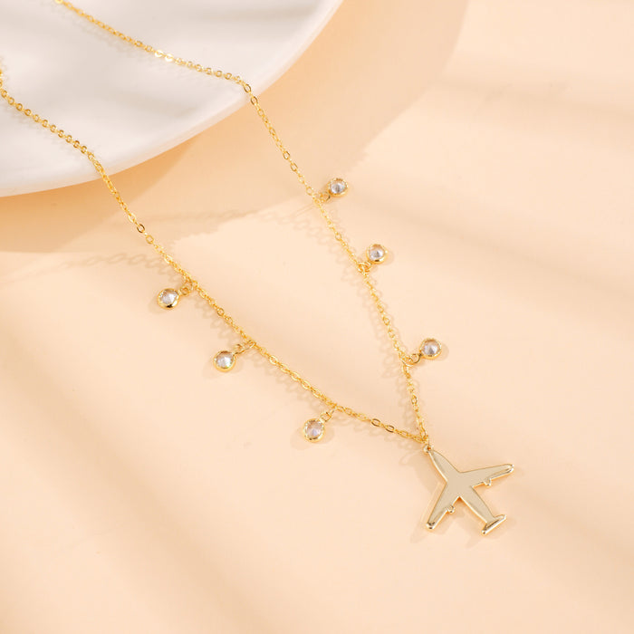 Wholesale Fashionable, simple and versatile necklace decoration, electroplated titanium steel necklace decoration