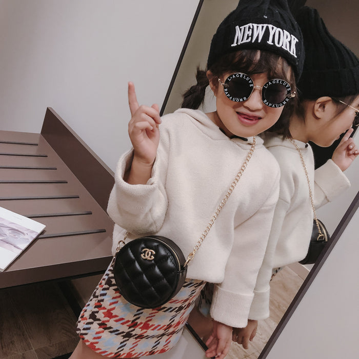 Wholesale Princess Small Round BagChildren's Bag Chain Bag Cute Shoulder Crossbody Bag Children's Change Decorative Bag