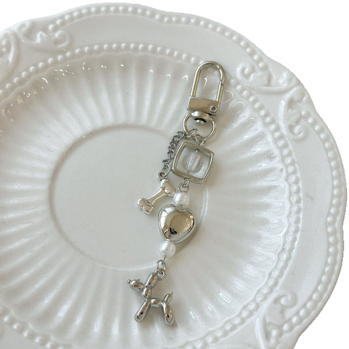 Wholesale Dog Mobile Phone Chain Worker Beaded Key Chain Goo Ben Hanging Chain