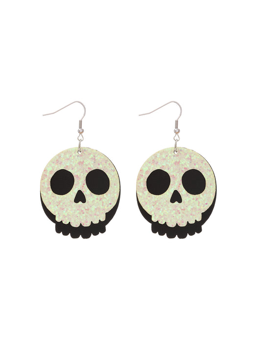 Wholesale  Cute Cartoon Pumpkin Ghost Earrings Dark Horror Skull Personalized Jewelry Accessories