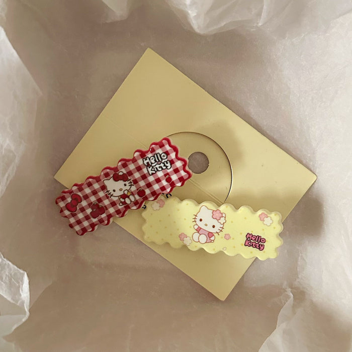 Wholesale Cute Wave Long Cat Hairpin Sweet and High-value Girl' s Side Duckbill Hairpin Hair Accessories Hair Accessories