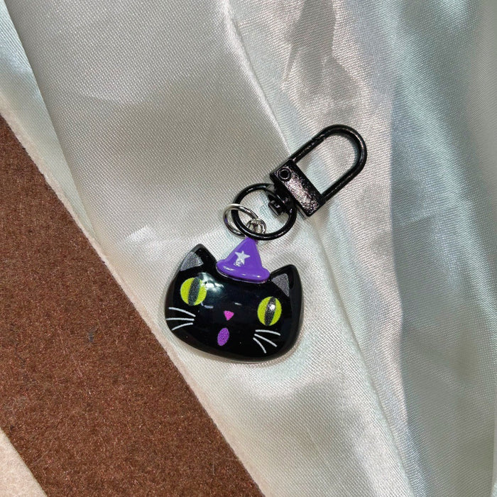 Wholesale  Keychain Resin  Eyes Pumpkin Ghost Bat Pendant MOQ≥2