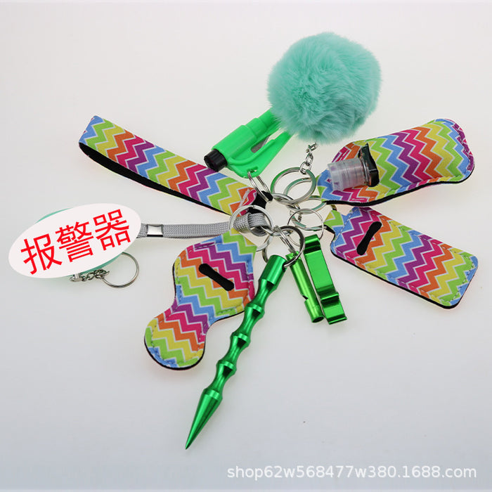 Wholesale Diving Fabric Printing 11-piece Keychain Set JDC-KC-TouMS085