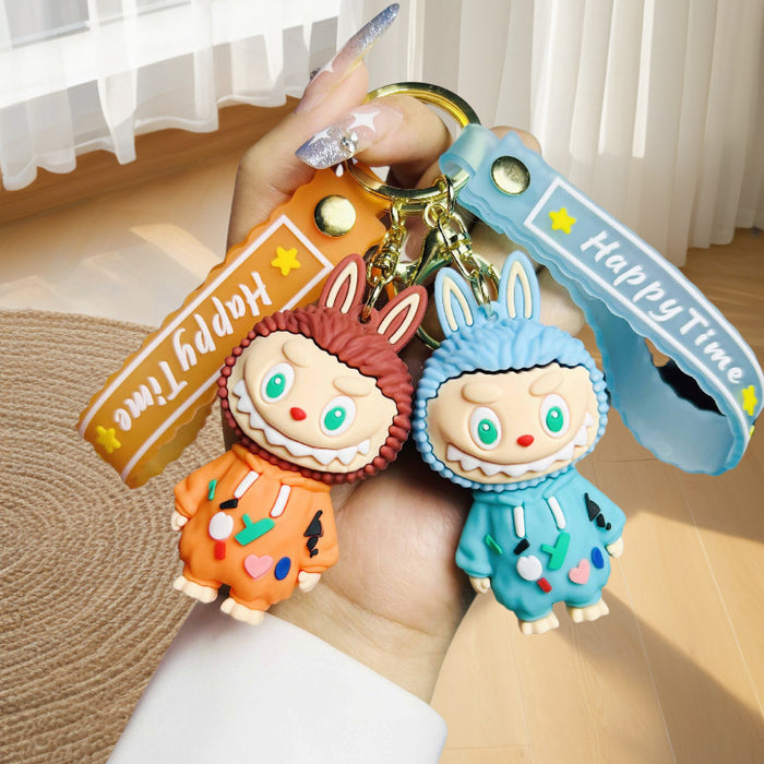 Wholesale Cartoon Plush Little Sheep Keychain Doll Car Couple Bag Pendant