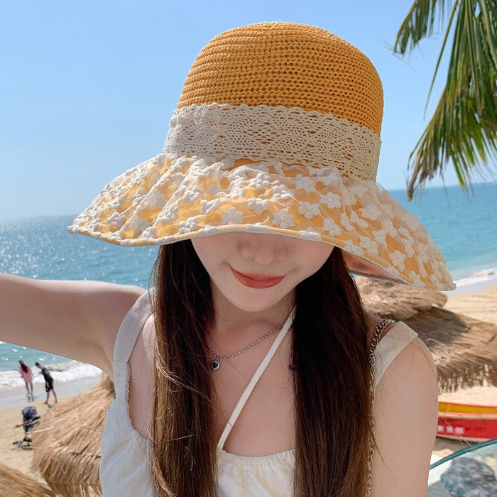 Wholesale Summer Beach Women's Versatile Outdoor Sunscreen and UV Protection Sunshade Hat Fisherman's Hat